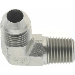 PARKER Steel Flared Tube 90 Deg Male Elbow: 3/8" OD, 37 deg Flared Angle 6 CTX-S