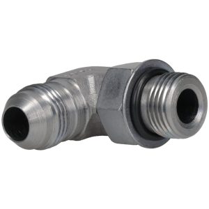 PARKER Steel Flared Tube 90 Deg Straight Thread Elbow: 1/2" OD, 37 deg Flared Angle 8 C5OX-S