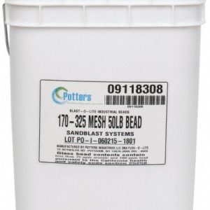 POTTERS INDUSTRIES, LLC Abrasive Blasting Media: Fine Grade, Smooth, Glass Bead 601850