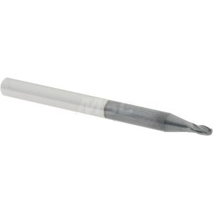 ACCUPRO Ball End Mill: 0.0625" Dia, 0.125" LOC, 4 Flute, Solid Carbide 09137852
