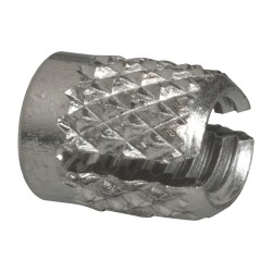 E-Z LOK #6-32 UNC Stainless Steel Flush Press Fit Threaded Insert for Plastic 240-006-CR
