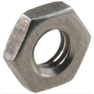VALUE COLLECTION Jam Nut: M4x0.7, Grade 2H Steel, Bright/Uncoated Finish P94040PS