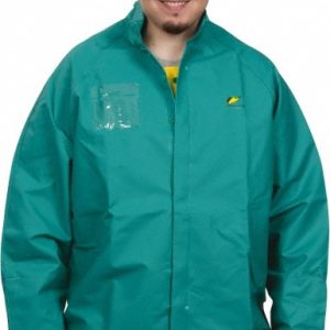 ONGUARD Rain Jacket: Size X-Large, Green, Nylon, Polyester & PVC 71032.XL