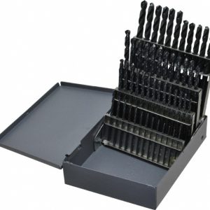 CLEVELAND Drill Bit Set: Jobber Length Drill Bits, 50 Pc, 1" to 5.9" Drill Bit Size, 118 &deg;, High Speed Steel C00960