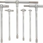 SPI 6 Piece, 5/16 to 6 Inch, Hardened Tool Steel, Satin Chrome Finish, Telescoping Gage Set 14-125-9