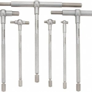 SPI 6 Piece, 5/16 to 6 Inch, Hardened Tool Steel, Satin Chrome Finish, Telescoping Gage Set 14-125-9