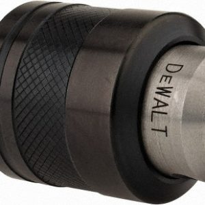 DEWALT Drill Chuck: 1/16 to 3/8" Capacity, Integral Shank Mount, 1/4 DW0521