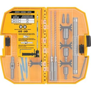 DEWALT 10 Piece Carbide Tipped Masonry Anchor Installation Kit DW5366
