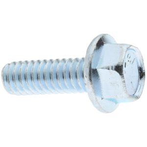 VALUE COLLECTION Serrated Flange Bolt: 1/4-20 UNC, 3/4" Length Under Head, Fully Threaded 406020PR