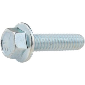 VALUE COLLECTION Serrated Flange Bolt: 1/4-20 UNC, 1" Length Under Head, Fully Threaded R52001050