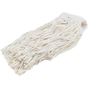 PRO-SOURCE Wet Mop Cut: Clamp Jaw, Large, White Mop, Rayon 09245531