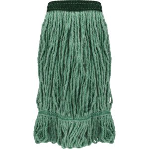 PRO-SOURCE Wet Mop Loop: Clamp Jaw, Small, Green Mop, Blended Fiber 09246257
