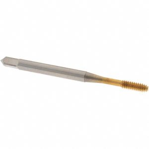 OSG Thread Forming Tap: #4-40 UNC, Modified Bottoming Chamfer, Cobalt, TiN Finish 1400105405