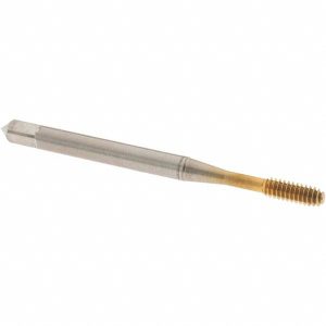 OSG Thread Forming Tap: #4-40 UNC, Modified Bottoming Chamfer, Cobalt, TiN Finish 1400105605