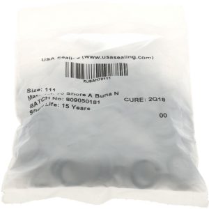 VALUE COLLECTION O-Ring: 7/16" ID x 5/8" OD, 3/32" Thick, Dash 111, Nitrile Butadiene Rubber ZMSCH70111