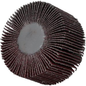 3M Mounted Flap Wheel: 2" Dia, 1" Face Width, 80 Grit, Aluminum Oxide 7100178228