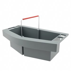 RUBBERMAID Rubbermaid Commercial BRUTE Maid Caddy Compatible with BRUTE 44 Gal Containers, Gray FG264900GRAY