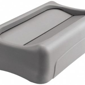 RUBBERMAID SLIM JIM Swing Lid for Use with 16/23 gal Vented Slim Jim Containers, Gray FG267360GRAY