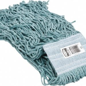RUBBERMAID Wet Mop Cut: Large, Green Mop, Blended Fiber FGF13700GR00