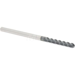 ACCUPRO Ball End Mill: 0.125" Dia, 0.75" LOC, 4 Flute, Solid Carbide 09308719