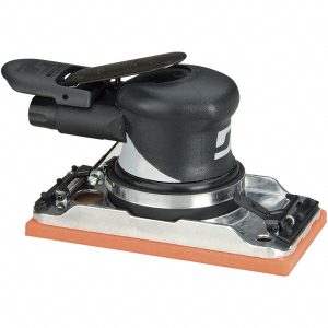 DYNABRADE Air Orbital Sander: Rectangular, 3-2/3 x 7" Pad, 10,000 OPM 57810