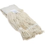 PRO-SOURCE Wet Mop Cut: Clamp Jaw, Large, White Mop, Cotton 09316654