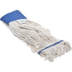 PRO-SOURCE Wet Mop Loop: Clamp Jaw, Large, White Mop, Blended Fiber 09316704
