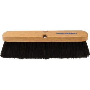 PRO-SOURCE Push Broom: 14" Wide, Horsehair Bristle SWP14-HOR