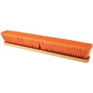 PRO-SOURCE Push Broom: 24" Wide, Polypropylene Bristle SWP24-ORG