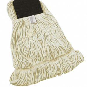 PRO-SOURCE Wet Mop Loop: Clamp Jaw, X-Small, Green Mop, Blended Fiber 09246240