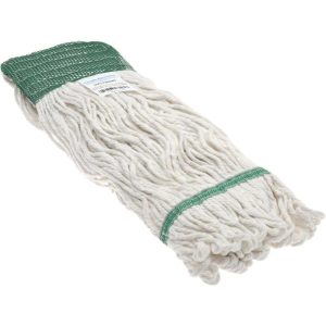 PRO-SOURCE Wet Mop Loop: Clamp Jaw, Medium, White Mop, Cotton 09319690