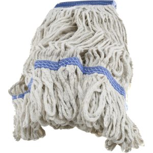 PRO-SOURCE Wet Mop Loop: Clamp Jaw, X-Large, White Mop, Cotton 09319740