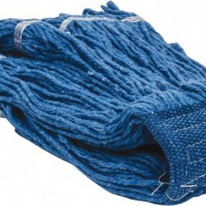 PRO-SOURCE Wet Mop Loop: Clamp Jaw, X-Large, Blue Mop, Rayon 09319864