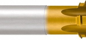 EMUGE 1/8-27 NPTF, 3 Flutes, TiN Coated, Cobalt, Interrupted Thread Pipe Tap CW193100.5783