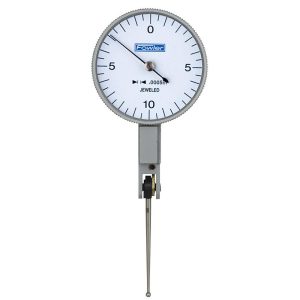 FOWLER Horizontal Dial Test Indicator: 0.0200" Max, 0-10-0 Dial Reading, 0.000500" Accuracy 52-562-783-0
