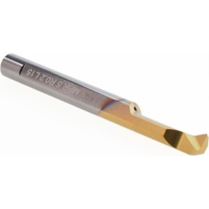 CARMEX Profile Boring Bar: 0.2" Min Bore, 0.59" Max Depth, Right Hand Cut, Solid Carbide MPR5R0.2L15