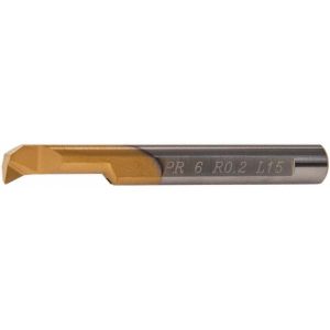 CARMEX Profile Boring Bar: 0.24" Min Bore, 0.59" Max Depth, Right Hand Cut, Solid Carbide MPR6R0.2L15