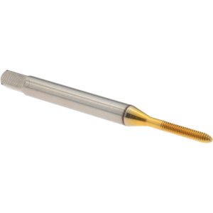 BALAX Thread Forming Tap: M1.6x0.35 Metric, 6H Class of Fit, Bottoming Chamfer, High-Speed Steel, Titanium Nitride Finish 17005-01T