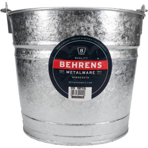 BEHRENS 10-Quart Hot-Dipped Galvanized Steel Pail 1210