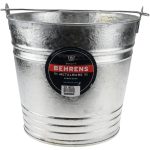 BEHRENS 14-Quart Hot-Dipped Galvanized Steel Pail 1214