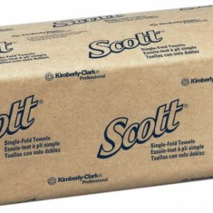 SCOTT Essential Single-Fold Paper Towels, White 01700