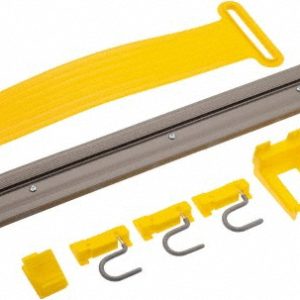 RUBBERMAID 4-1/4 Inch Projection, 34 Inch Long, Wall Strip Organizer FG199300GRAY