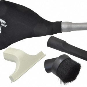 US AIRTOOL Portable Vacuum Air Gun Kit with Round Brush, Crevice Tool & 5" Wide Nozzle 53-A1080