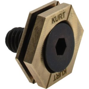 KURT 5/8" Aluminum Bronze Hex, 5/16-18 Stud Thread, Symmetrical Hex Clamp MT5