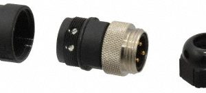 BRAD HARRISON 8 Amp, Male Straight Field Attachable Connector Sensor and Receptacle 1A5006-34