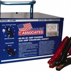 ASSOCIATED EQUIPMENT Heavy-Duty Charger: 6, 12 & 24VDC 6010B