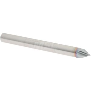 ACCUPRO Chamfer Mill: 1/4" Dia, 4 Flutes, Solid Carbide 2500085