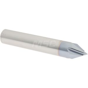 ACCUPRO Chamfer Mill: 1/2" Dia, 4 Flutes, Solid Carbide 2500055