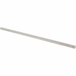 PRECISION BRAND Key Stock: 1/4" High, 1/4" Wide, 12" Long, Stainless Steel, Plain Finish 57503