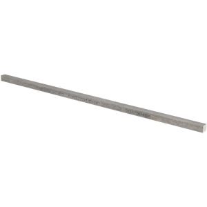 PRECISION BRAND Key Stock: 5/16" High, 5/16" Wide, 12" Long, Stainless Steel, Plain Finish 57504